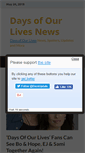 Mobile Screenshot of daysofourlivesnews.com